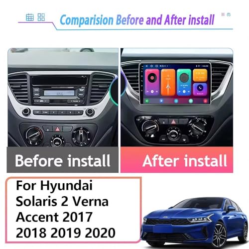Radio coche 2 DIN con Android Auto inalámbrico y potente rendimiento de 4 núcleos 2