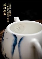 Vista 3 de Tetera pequeña con infusor Teteras para adultos La tetera de oficina Tetera de porcelana Infusor Tetera de la oficina Tetera