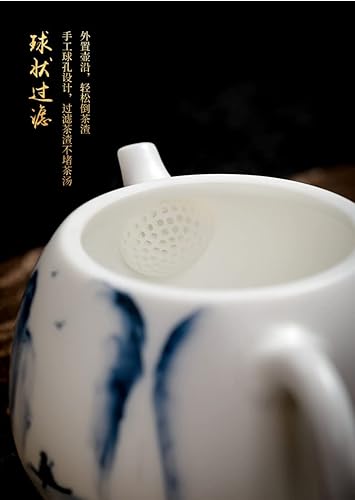 Miniatura 8 de Tetera pequeña con infusor Teteras para adultos La tetera de oficina Tetera de porcelana Infusor Tetera de la oficina Tetera