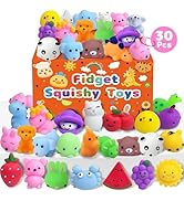30 Pack Squishy Toys, Kawaii Party Favors for Kids 3-5, 4-8, 8-12, Treasure Box Toys for Classroo...