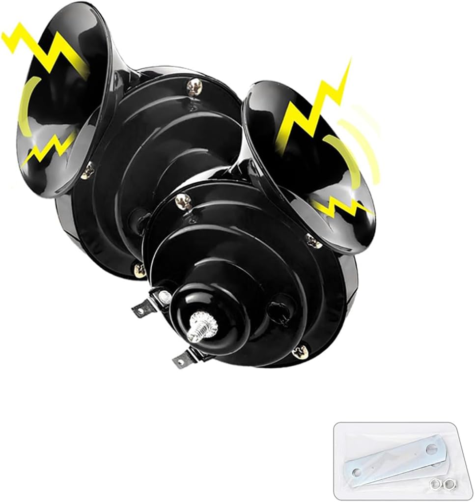 2PCS 300DB Super Loud Car Horns, 12V Waterproof Air Horns