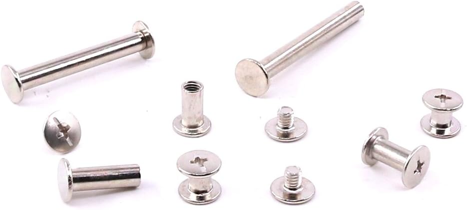 Kit Viti Per Rilegatura 140 Pezzi - M5, Lunghezze 5-45mm, Per Pelle E Fai Da Te - Foto 7