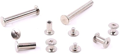 Miniatura 4 de Hilitchi 240 piezas 120 pares M5 x 5  10  15  25  35  45 Phillips Chicago - Tornillos de encuadernación para álbumes de fotos tornillos de