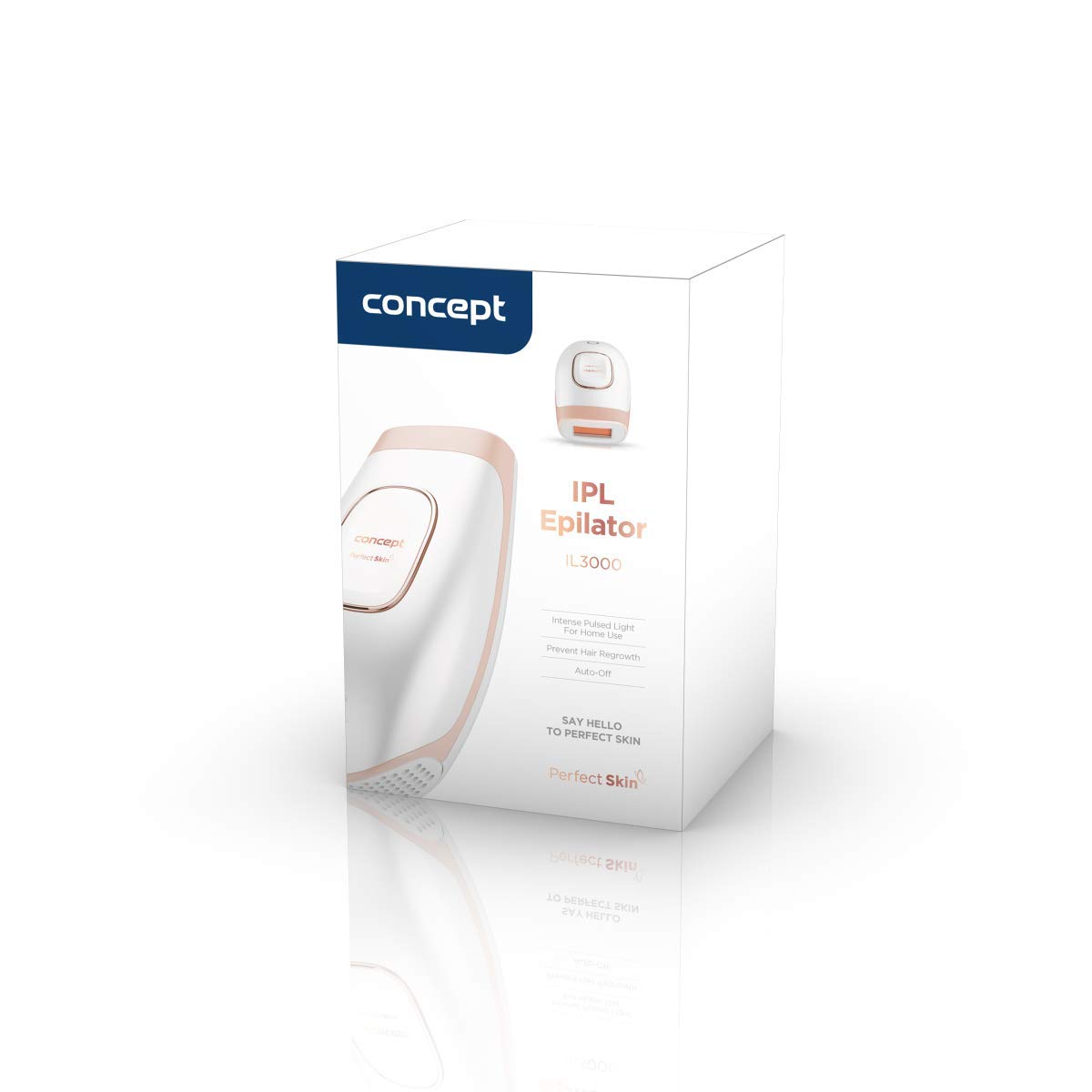 Concept IL3000 Perfect Skin IL3000 IPL Depiladora de luz con botón 2 modos Precision Gliss 5 niveles