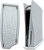 CKXIN PS5 Playstation Vertical stand for 5 consoles with built-in cooling vent and non-slip legs Disc version White