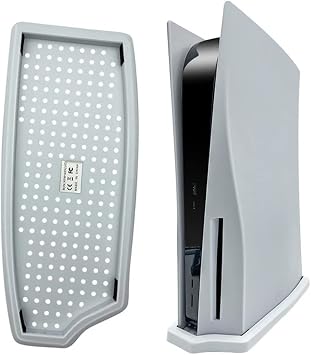 Vertical Stand for PS5 PlayStation 5 Console with Built-in Cooling Vents and Non-Slip Feet - Disc Edition, Not for PS5 Slim/Pro White