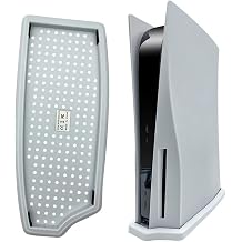Vertical Stand for PS5 Playstation 5 Console with Built-in Cooling Vents and Non-Slip Feet - Disc Edition White