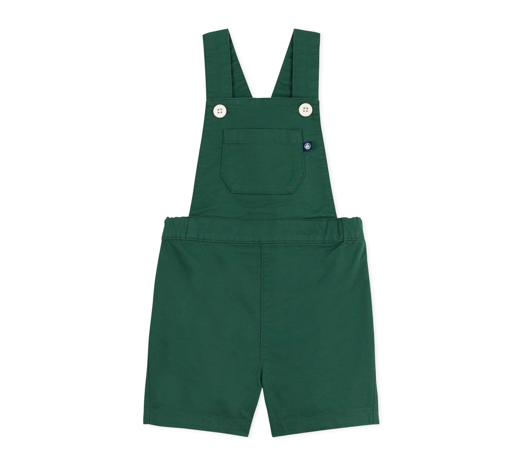 Petit Bateau Salopette Bébé En Serge De Coton Jambes Courtes, Unie A0ehh01 Abbigliamento GIORNO Bimbo 0-24 (Pacco da 1)