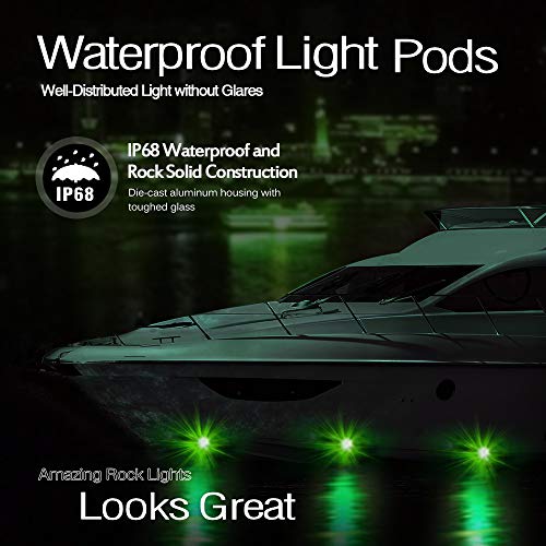 Mictuning 2Nd-Gen Rgb Led Rock Lights With Bluetooth Controller, Timing Function, Music Mode - 8 Pods Multicolor Neon Led Light Kit #TOP3
