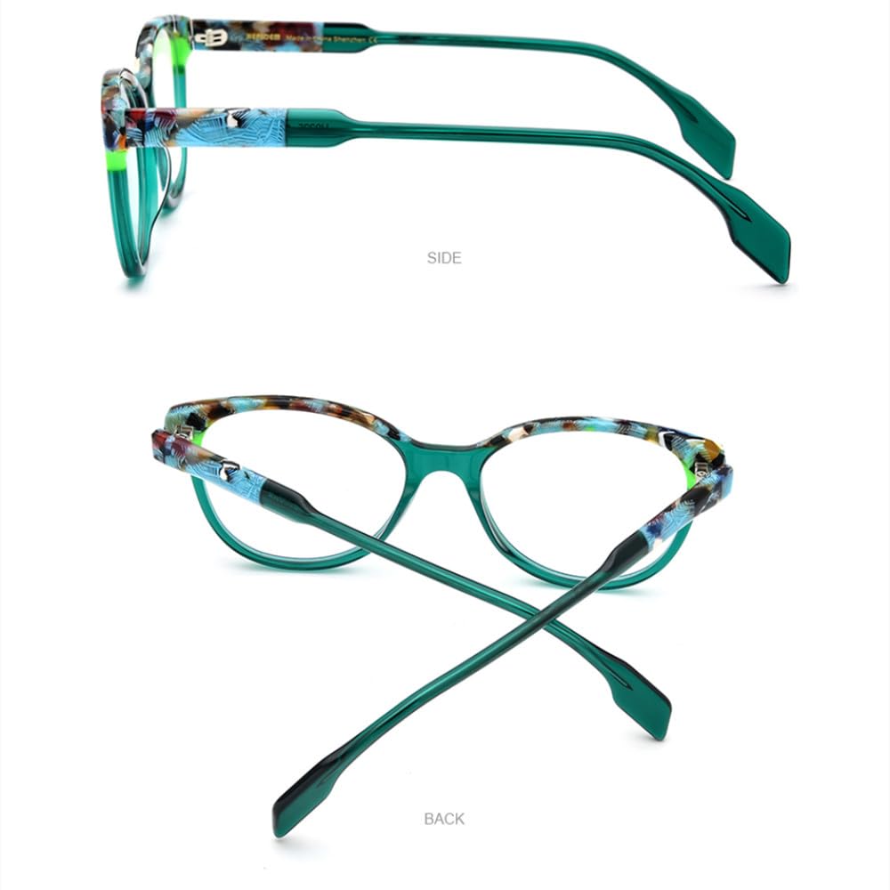 MUTYNE Mehrfarbige Acetat-Brillengestelle für Herren, Vintage, quadratisch, für Damen und Herren