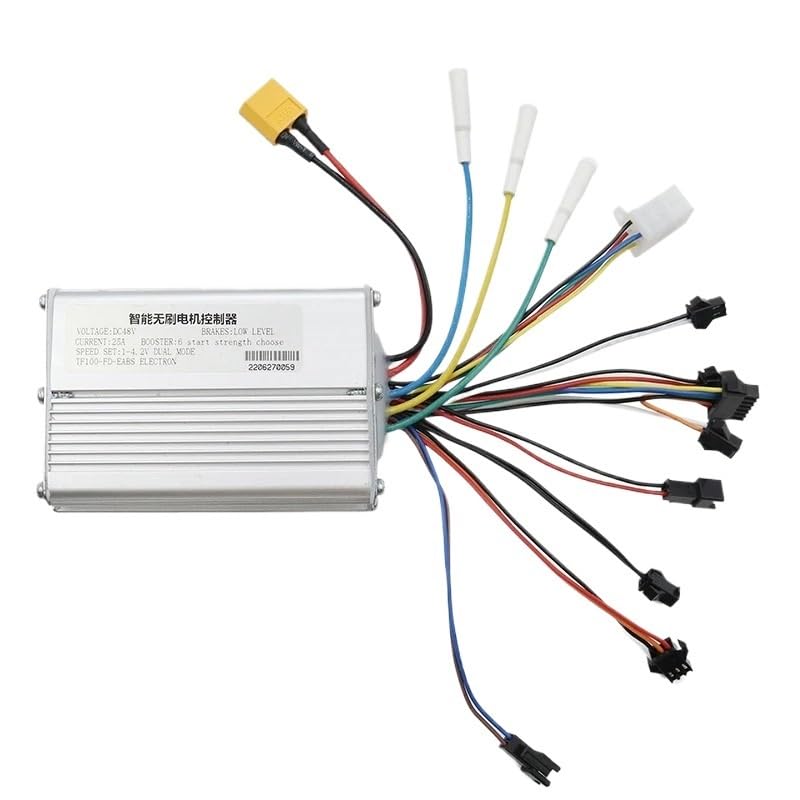 ScooterzubehöR Elektroroller 36V 48V Intelligenter bürstenloser Motorcontroller + 5/6-polige Instrumentenanzeige for Roller E Scooter Controller(TF-100 5-PIN)