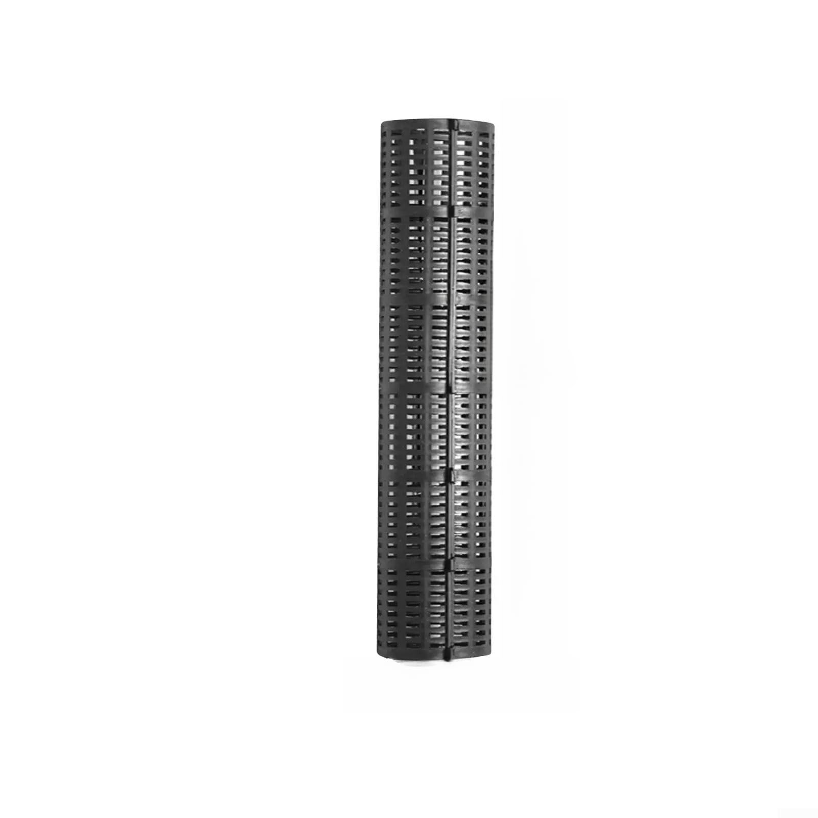 PureBowlic Thickened PVC Tree Trunk Protector Tube, Breathable for Water Permeable Guard for Plant Roots, Black 50x7cm Clip-On Shield Against Insects and Weather, 1 or 2 Pack(1 PVC Pipe)