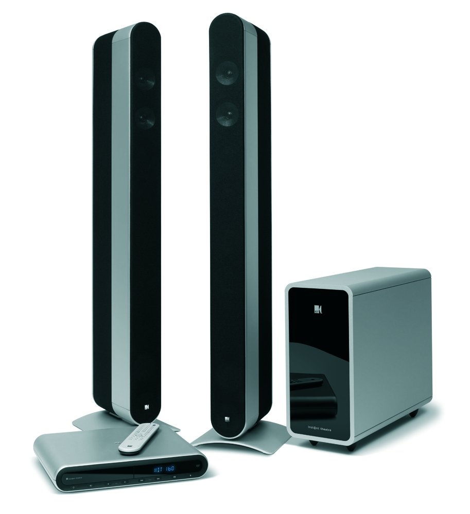 KEF KIT160 casa cinema sistema (CD/DVD-lettore, SCART-attacco, HDMI) argento