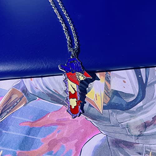 Chain-Saw Men Necklace Power Rings Anime Devil Jewelry Chainsaw Necklaces Cosplay Finger Ring #TOP2