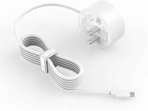 Miniatura 1 de Cable de alimentación de 5 V 3A apto para sistema WiFi Google NLS-1304-25 GL0102 Router Cargador Adaptador Suministro 6FT USB Tipo C