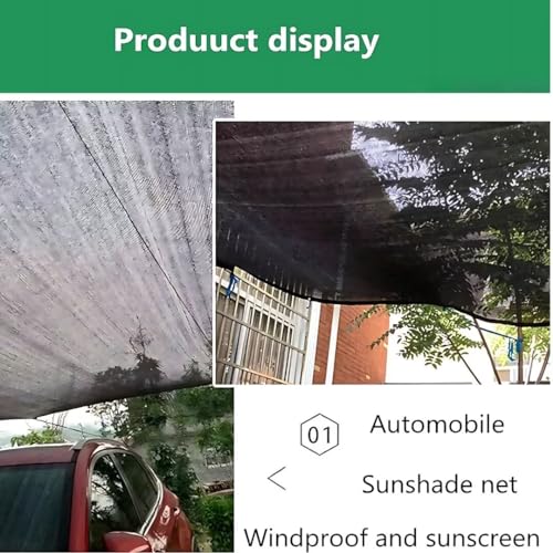 Filet d'ombrage 8x8m avec oeillets pour serre et jardin résistant aux UV