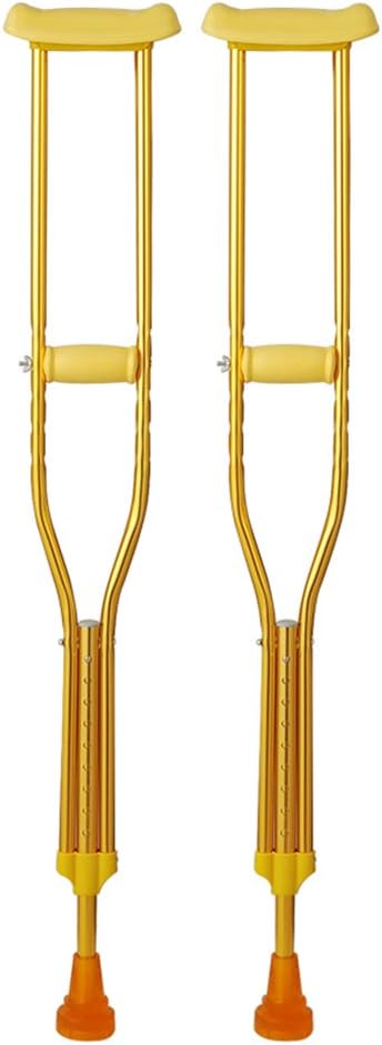 ZHDC® walking aids Turn 扙 Aluminum alloy Armpit Old man Color crutches Shoulder Non-slip elderly Disabled walking stick cane Adjustable Walker walking aid ( Color : Double )