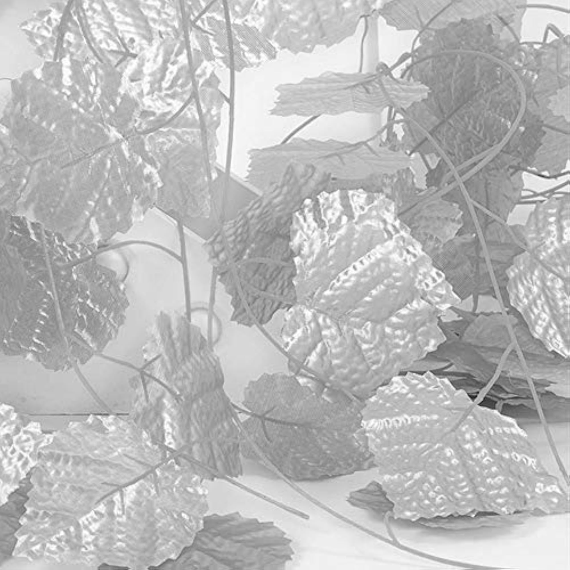Artificial Silver Grape Leaves Ivy Vine Garland, Home Decor