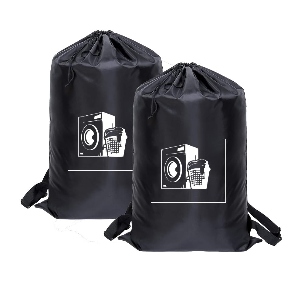 Maishijie 2 Pack Oxford Fabric Heavy Duty Laundry Bag, 19.7" x 27.6", Highly Durable,Toys Storage Bag, Dirty Clothes Bag