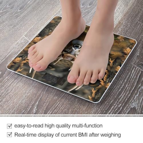 Báscula Digital de Baño Camuflaje con Pantalla LCD miniatura 5
