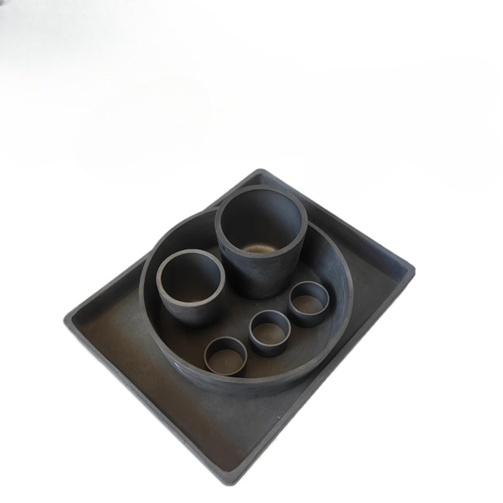 Crisol de carburo de silicio, artículos de horno de laboratorio de cerámica a temperatura de 1650 °C | Calefacción y procesamiento de materiales en laboratorios y hornos industriales.(50x50mm Sintered)