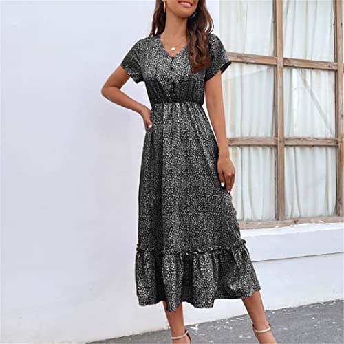 Robe longue trapèze rose M : la solution confort contre la chaleur - 4