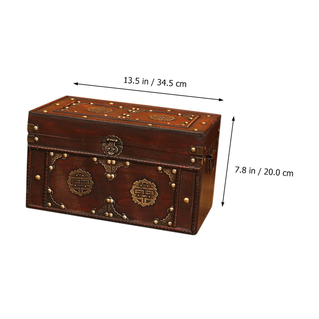 Kichvoe Vintage Aufbewahrungsbox Braun mit Platz Sparender Funktion und Rustikalem Design für Zuhause und Bastelbedarf als Dekorative Retro Schatzorganizer