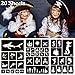 Sixberry 20 Sheets Temporary Tattoos Stencils for Kids, Glitter Henna Face Body Paint Stencil Kit, Girls Flowers Mermaid Boys Dragon Airbrush Art Tattoo for Birthday Halloween Christmas Party Favors
