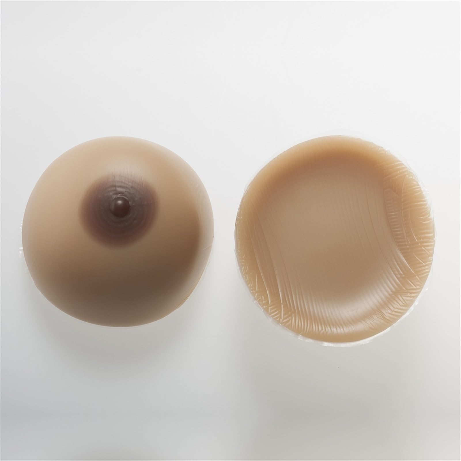 Miękkie silikonowe wkładki do biustonosza Symetryczny wzmacniacz piersi Push up Pads Cleavage Gathering Nadaje się do strojów kąpielowych bikini po mastektomii (Color : Brown, Size : HH)
