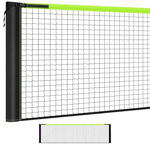 22ft / 11ft Heavy Duty Pickleball Replacement Net Only Weather-Resistant & Tear-Proof Pickleball Net for Indoor & Outdoor Fits Most Free-Standing Pickleball Frames