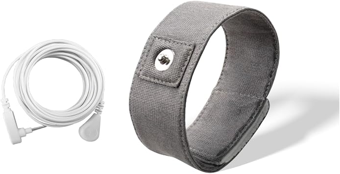 NIULAFR Grounding Wristband with 15 Ft Cord, Grounding Wrist Strap Earth Connected Wrist Band Improve Sleep Reduce Stress 10" x 1.22"