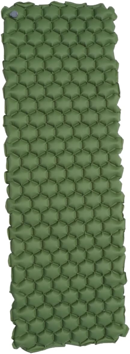 Outdoor Inflatable Sleeping Pad Camping Mattress for Hiking Lightweight Air Mattress for Tent Portable Sleeping Cushion Green
