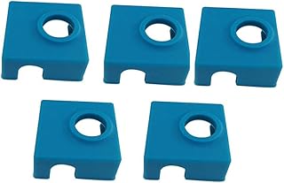5X 3D Printer Heat Block Silicone Sock MK8 Hotend Heating Block Cover Compatible with MK8 Creality CR10 V2 V3 Mini S4,S5 Ender 3 V2 Pro Anet A8 Tevo Tornado