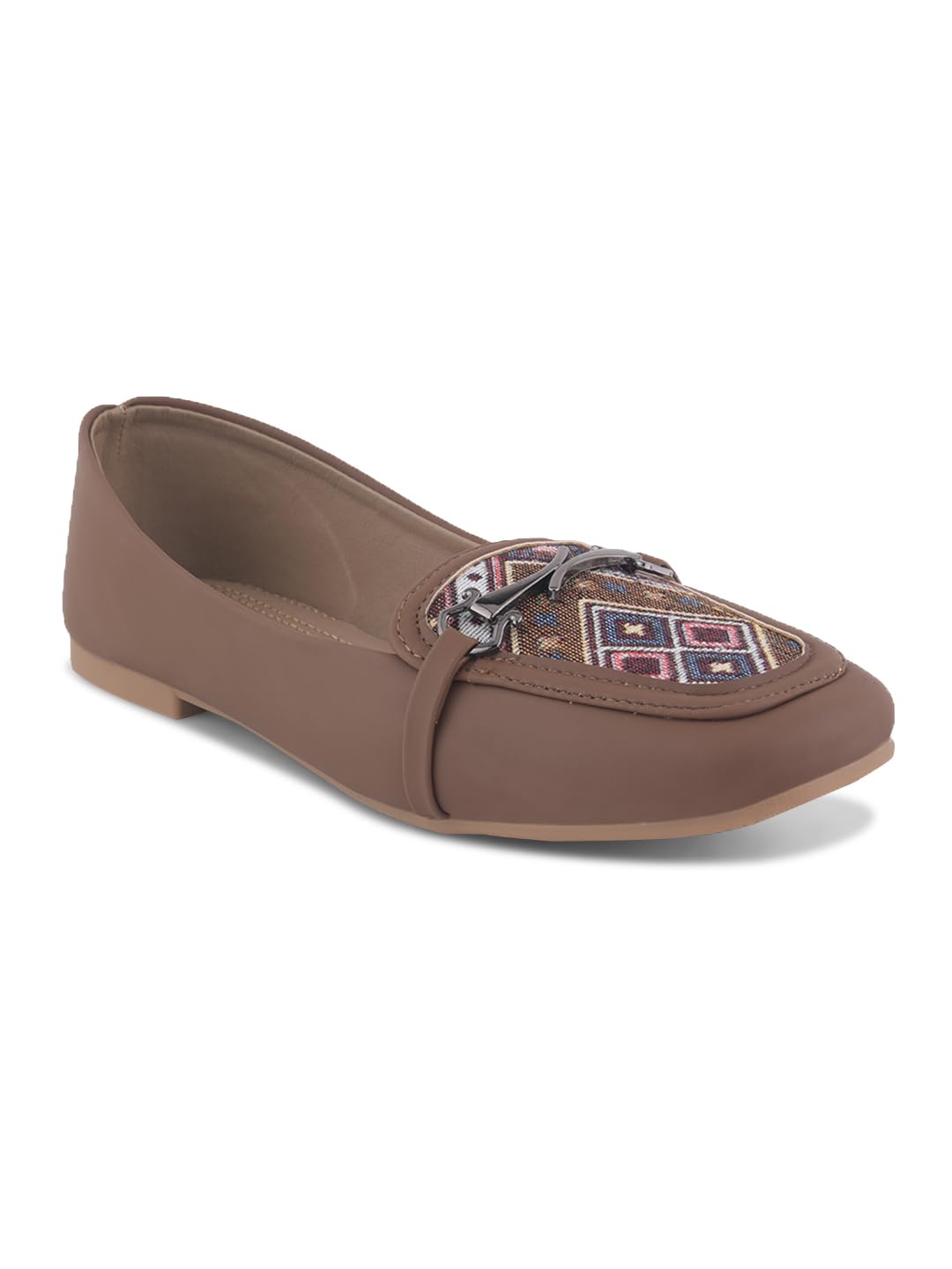 Black Aztec Weave Horsebit Comfort Loafers-image-24