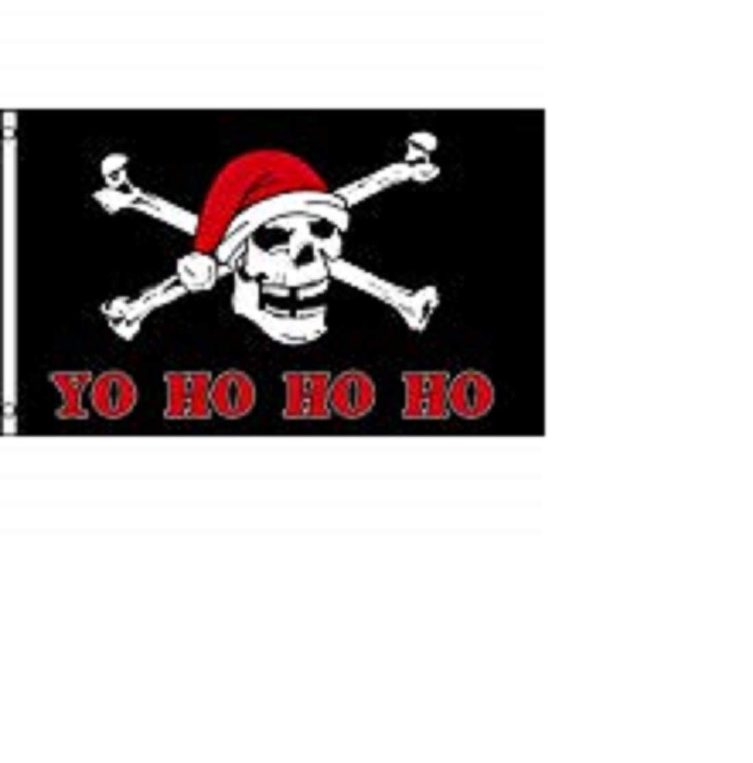 Yo Ho Ho Ho (Pirate) Flag 3x5ft Poly - Perfect for Christmas & Holiday Decor!