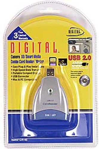 DIGITAL CONCEPTS CR-45 USB 2.0 XD/SmartMedia Card Reader/Writer [Camera]