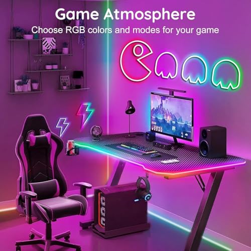 Image of 5 Meter Neon Smart Magic RGB LED Strip Light with App & Remote, USB Powered, Music Sync, DIY Rope Light for TV Background, Festivals, Gaming, Party, Room & Home Decoration (Neon Strip 5M)
