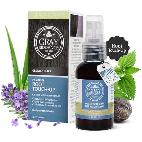 Gray Riddance Obsidian Black Root Touch-Up Spray Cover