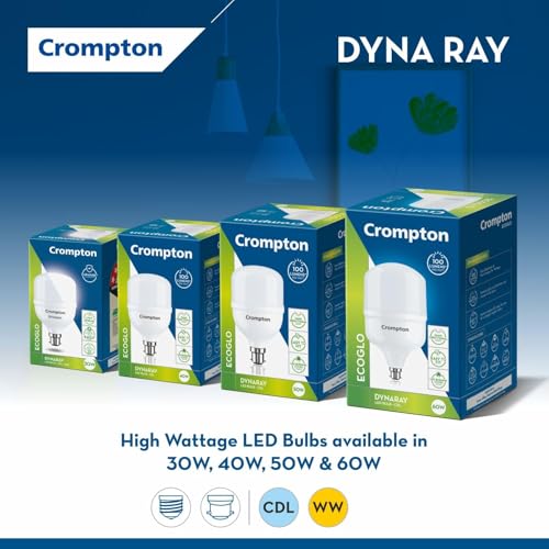 Image of Crompton LED30DFCDLPro-2 Base B22 30-Watt LED Bulb Combo (Pack of 1, Cool Day Light)