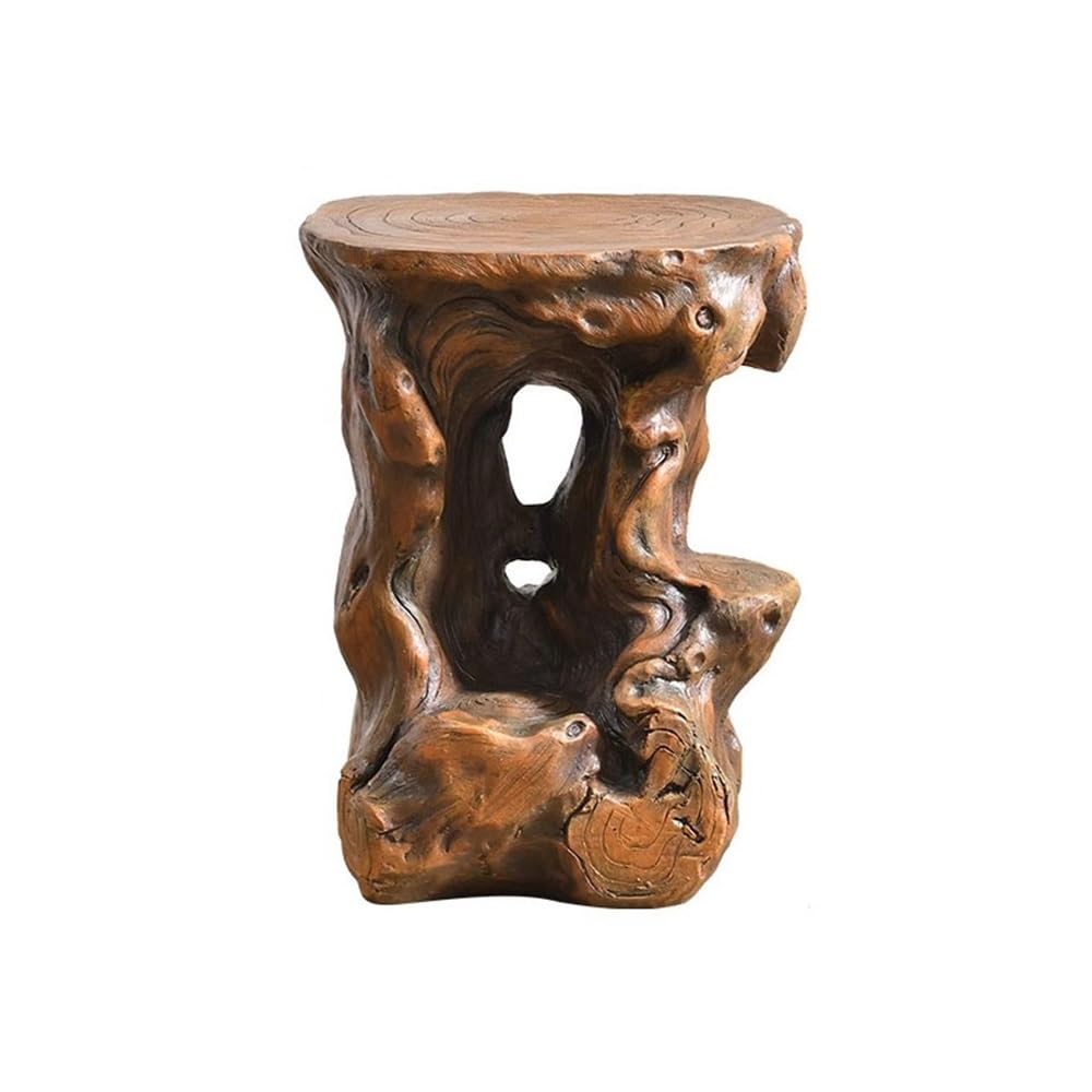 Hhmmei2024-23 Bonsai Rack Vintage Imitation Wood Display Base, for Bonsai Flower Pot Small Potted Plant Stand Bonsai base