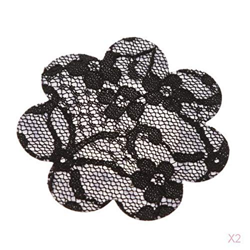 nivaa 20Pcs Flower Breast Nipple Pasties Cover Bra Pad Self Adhesive Sticker Black-picture-32