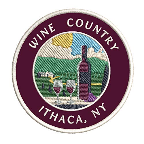 Vinyard Wine Country Ithaca NY Embroidery Patch