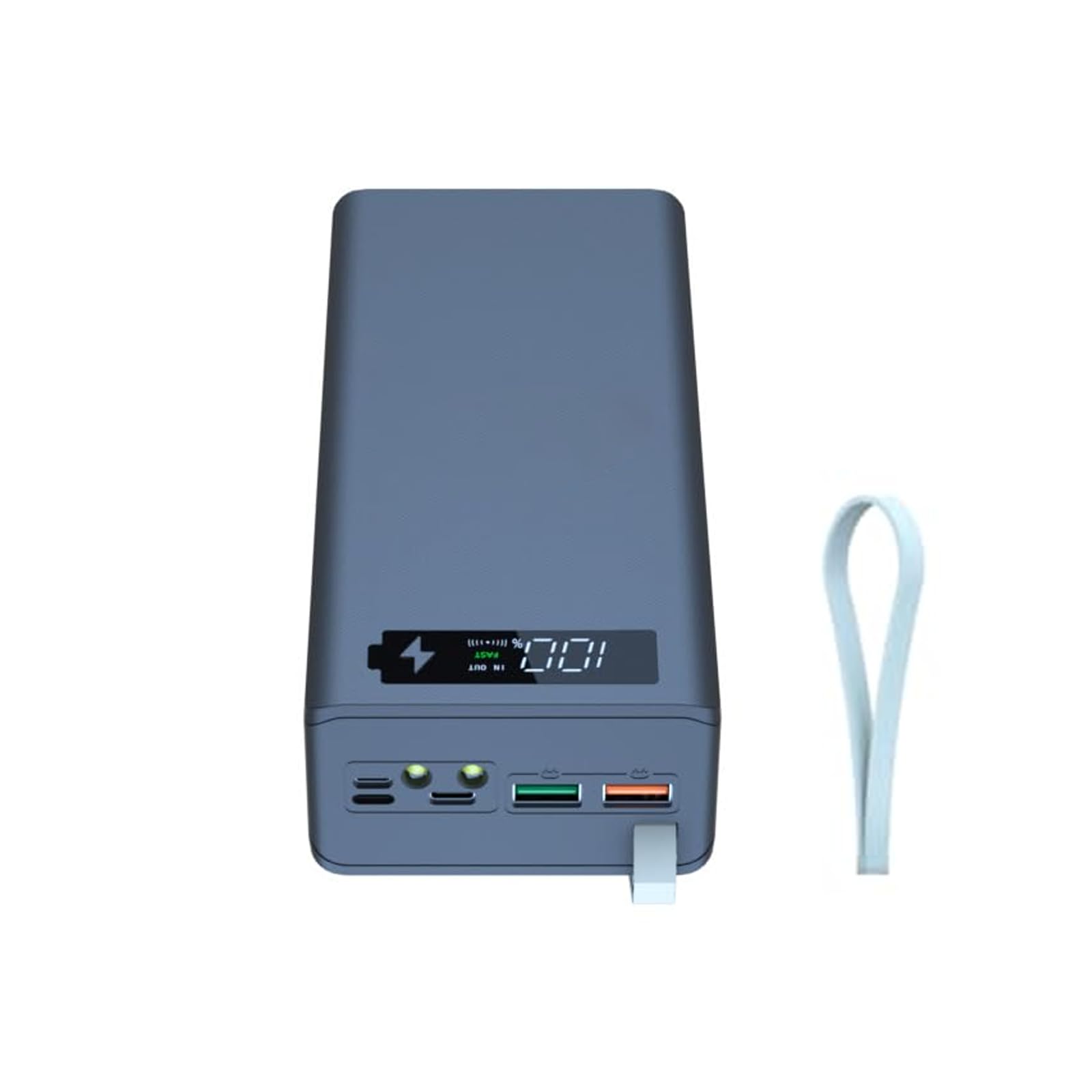 18650 Charger Box USB Mobile Holder C16PD Version Power for Shell Charger Box with Lighting Power Kit 18650 DIY Removable Welding-Free 16-Section 18650 Power Kit DIY Mobile (Black)