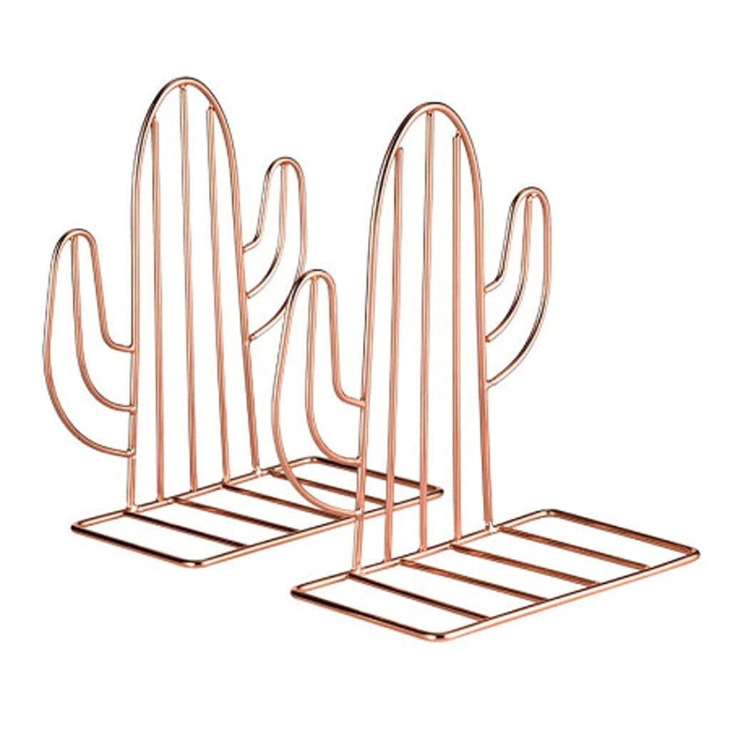 Serre-livres en métal cactus pour organiser les étagères de la chambre avec style