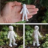 Miniatures Fairy Garden House Outdoor Garden Decor Accessories Set Fairy Garden Figurines Mini Town Decor Vintage Retro Statue Halloween Decor (Mummy S)