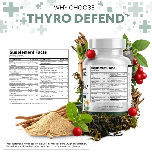 clean nutra selenium 300mcg iodine 500mcg thyroid support for women amp men  l tyrosine 500mg ashwagandha supplement bladderwrack turmeric kelp schisandra zinc pills capsule supplements