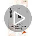 Image of DesignFit Engineered Wood Dressing Table with Mirror Dressing Table with Storage Vanity Table for Bedroom Living Room Home - Wenge Finish