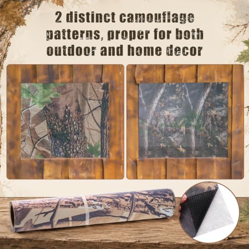 Image of RoundFunny Hunting Blind Window Camo Film Cover