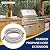 PLUMBINGMASTER 12FT propane gas line?3/8 gas hose?high pressure braided propane hose with Conversion Coupling 3/8" Flare to 1/2" Female NPT, 1/4" Male NPT for BBQ Grill