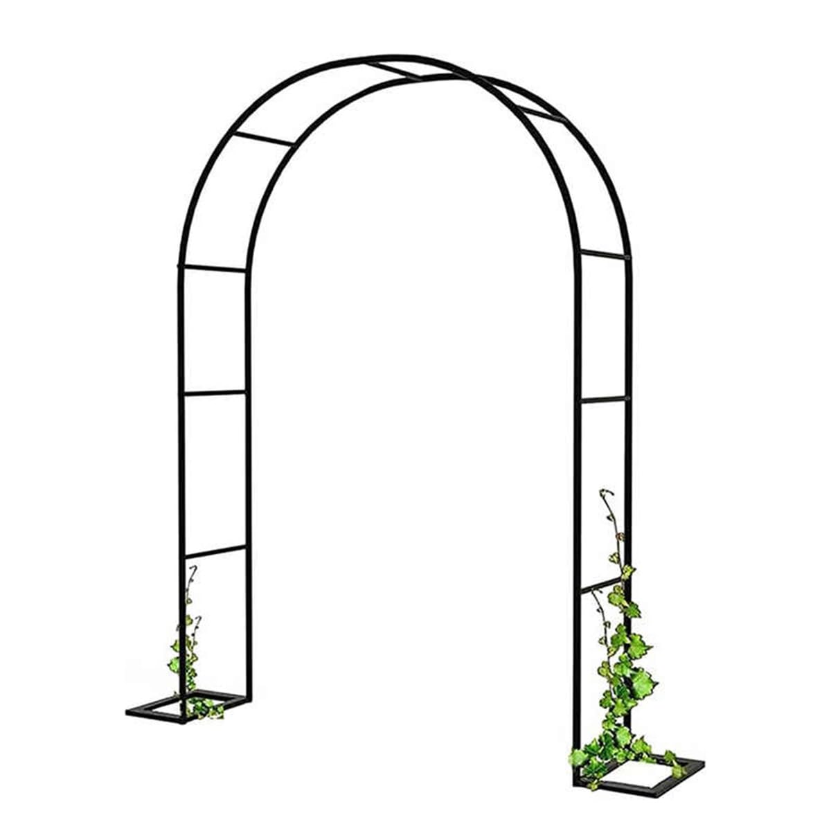 Gartenspalier aus Metall, für Kletterpflanzen, Breite 120 cm, 240 cm, dekorativer Garteneingang für Reben und Rosen, stabiler Outdoor-Torbogen (Größe: B 300 x H 220 cm)